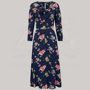 Joyce Dress (Navy Mayflower)