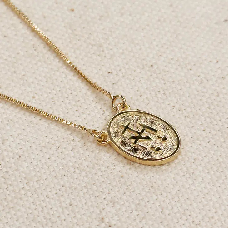 Miraculous Medal Necklace (16"-18") - 18K Gold Filled