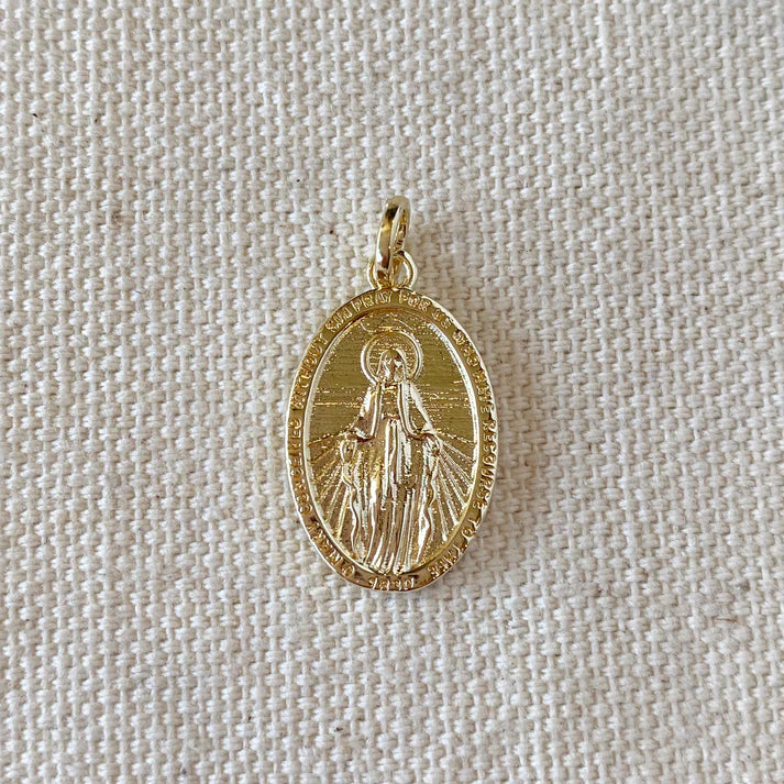 Miraculous Medal Necklace (16"-18") - 18K Gold Filled