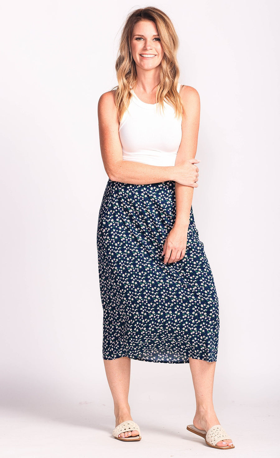 Daisy Skirt (Navy)