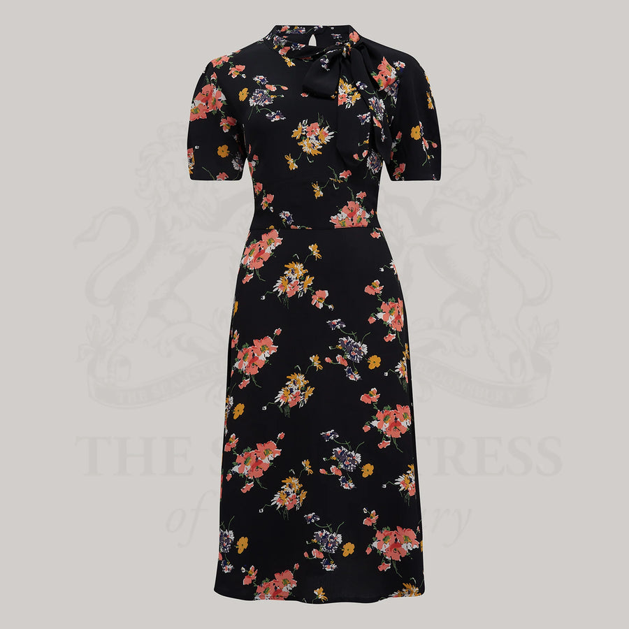 Kathy Dress (Black Mayflower)